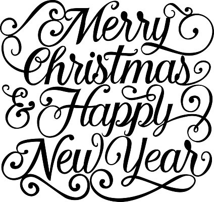 EPS 해외이미지 손글씨 크리스마스 일러스트 글자캘리그라피 사람없음 심플 해피뉴이어 레터링 해외일러스트 기념일 캘리그라피 새해인사 파일형식 벡터 이미지허브