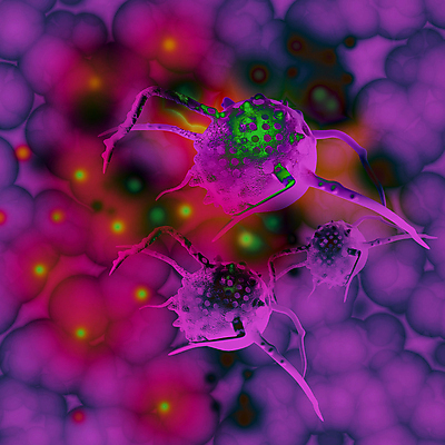포토 JPG 해외이미지 의학 세포 사람없음 3D 보라색 질병 디지털합성 암 종양 해외포토 컬러 파일형식 이미지허브