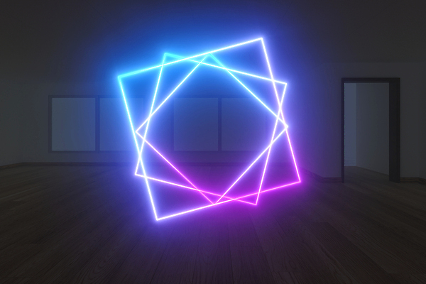 포토 JPG 해외이미지 백그라운드 추상 사람없음 내부 그래픽 3D 디지털 정사각형 네온 겹침 해외포토 도형 무늬 디지털합성 파일형식 이미지허브