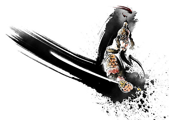 PSD 남자 일러스트 캘리그라피 붓터치 한명 들기 사람 상반신 성인 군인 한국인 칼 군복 번짐 검술 장군 찌르기 대장군 성인남자한명만 국내일러스트 직업 1 유니폼 모션 동양인 국군 남자한명만 성인남자만 파일형식 효과