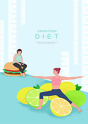 전신 PSD 여자 포즈 다이어트 일러스트 미소 사람 앉기 성인 두명 운동복 운동 햄버거 비교 레몬 비만 라임 울상 저칼로리식단 성인여자만 국내일러스트 옷 컨셉 과일 모션 패스트푸드 표정 건강 몸매 식단 저칼로리 여자만 성인만 파일형식