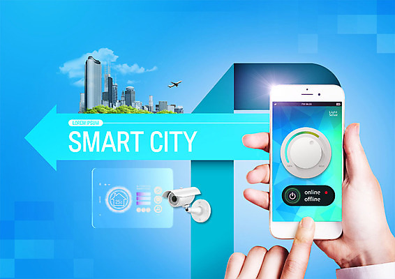 PSD 편집이미지 손 사람 빌딩 성인 신체부위 스마트폰 스크린 터치 도시 숲 스마트 감시카메라 지문인식 이미지편집 컨셉 건물 핸드폰 스마트기기 카메라 생체인식기술 파일형식