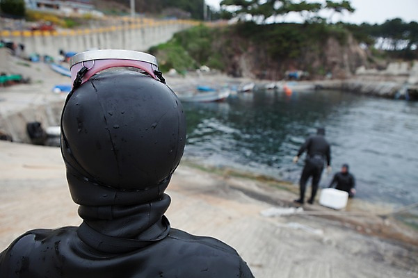 포토 JPG 주간 전신 여자 풍경 상반신 해변 야외 뒷모습 아웃포커스 세명 한국인 해녀 울산 해녀복장 성인여자만 국내포토 자연요소 직업 옷 바다 뷰포인트 한국 촬영기법 사람 동양인 여자만 성인만 파일형식
