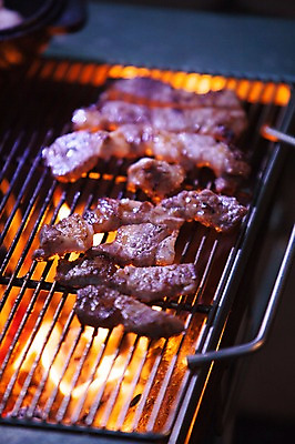 포토 JPG 주간 불 휴가 돼지고기 풍경 사람없음 야외 캠핑 그릴 바비큐 화로 가평 국내포토 자연요소 그릇 음식 주방용품 레저 육류 경기도 파일형식