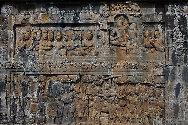 포토 JPG 주간 해외풍경 불교 사람없음 야외 인도네시아 불교조각 보로부두르사원 요그야카르타 국내포토 자연요소 해외 아시아 종교 유적지 풍경 사찰 파일형식