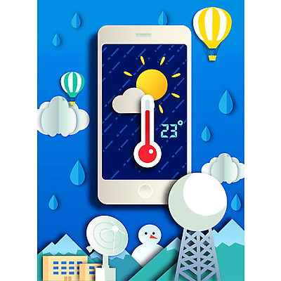 구름 교육 일러스트 눈사람 날씨 산 사람없음 건물 스마트폰 태양 열기구 비 페이퍼아트 온도계 체온계 기상청 레이더 국내일러스트 AI파일 자연요소 건축물 항공교통 핸드폰 스마트기기 파일형식 벡터