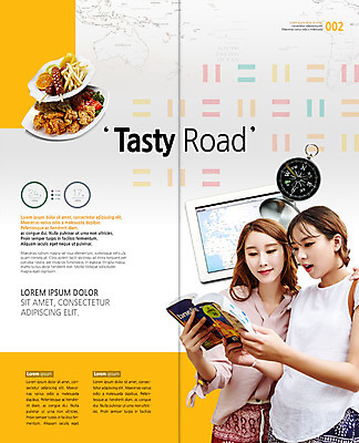 PSD 템플릿 표지디자인 북디자인 응시 출판디자인 여자 내지 음식 리플렛 여행 지도 2단접지 북커버 미소 사람 팜플렛 상반신 20대 성인 두명 태블릿 치킨 한국인 나침반 가이드북 맛집 탐방 성인여자만 이미지템플릿 시선 표정 동양인 청년 전자제품 스마트기기 닭고기요리 여자만 성인만 파일형식