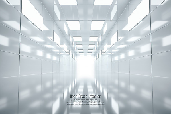 PSD 편집이미지 벽 흑백 그림자 사람없음 빛 3D 공간 흰색 디지털합성 형광등 직사각형 오픈스페이스 비어있는 편집3D 도형 컬러 전등 촬영기법 인테리어 파일형식