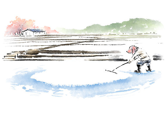 전신 PSD 모자 남자 일러스트 캘리그라피 붓터치 한명 사람 풍경 성인 도구 작업 밀기 번짐 소금 염전 성인남자한명만 국내일러스트 1 잡화 모션 시설 남자한명만 성인남자만 파일형식 효과