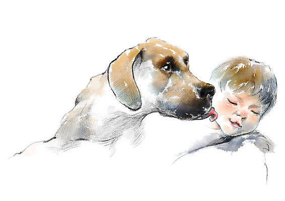 PSD 한마리 일러스트 캘리그라피 붓터치 한명 미소 사람 눈감음 아기 강아지 번짐 소통 반려 아기만 국내일러스트 1 컨셉 모션 표정 반려동물 개 파일형식 효과