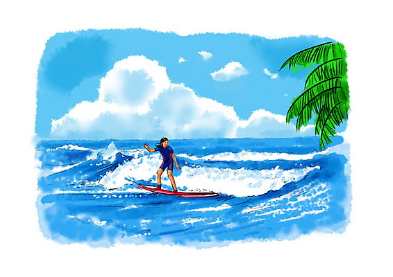 전신 PSD 구름 여자 파도 바다 일러스트 붓터치 수채화 한명 서기 사람 성인 여름 야자수 서핑 번짐 래쉬가드 성인여자한명만 국내일러스트 자연요소 나무 1 계절 수영복 모션 수상스포츠 여자한명만 성인여자만 파일형식 효과