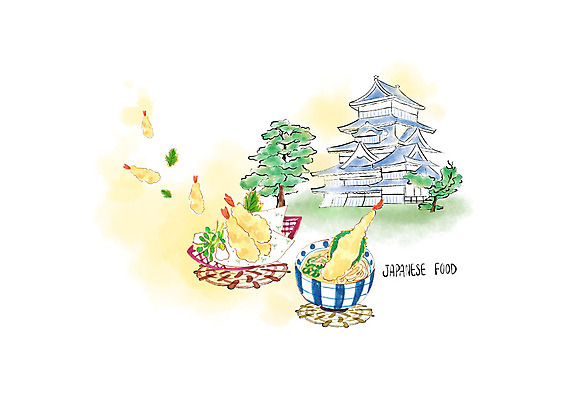 PSD 나무 일러스트 캘리그라피 붓터치 수채화 사람없음 우동 번짐 새우튀김 일본건축 일본음식 국내일러스트 식물 음식 새우 일본 동양건축 튀김 면류 파일형식 효과