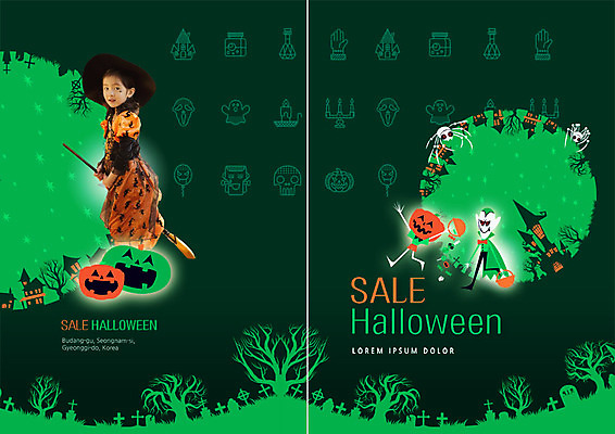 PSD 템플릿 북디자인 여자 표지 어린이 리플렛 북커버 한명 팜플렛 세일 할로윈 한국인 성 마녀 마녀복장 드라큘라 잭오랜턴 소녀한명만 이미지템플릿 1 건축물 사람 동양인 이벤트의상 여자한명만 소녀만 파일형식