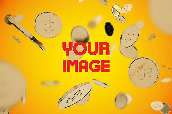 PSD 편집 편집이미지 백그라운드 타이포그라피 사람없음 노란색 3D 달러 동전 여러개 디지털합성 즐거움 오브젝트 쏟아짐 풍요 많음 편집소스 이미지편집 편집3D 문자 감정 컬러 다수 컨셉 돈 모션 파일형식