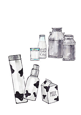 PSD 일러스트 잔 수채화 사람없음 뷰티 화장품 우유 우유병 번짐 우유통 천연화장품 국내일러스트 식기 병_용기 유제품 파일형식 효과