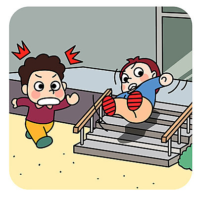 전신 남자 어린이 일러스트 학교 안전 사람 두명 스쿨라이프 계단 놀람 미끄러짐 위험 현관문 안전수칙 당황 넘어짐 어린이만 소년만 국내일러스트 AI파일 라이프스타일 교육 감정 컨셉 모션 표정 문 남자만 파일형식 벡터