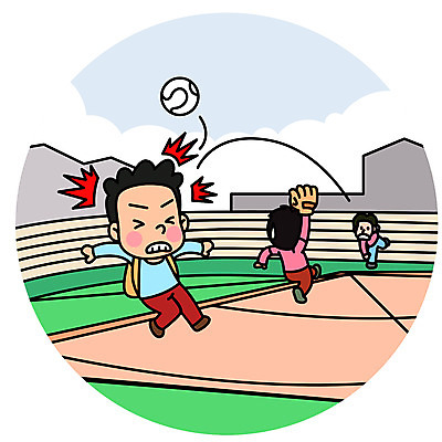 전신 남자 어린이 일러스트 안전 사람 세명 운동 스쿨라이프 운동장 야구 글러브 비행 위험 야구공 안전수칙 캐치볼 어린이만 국내일러스트 AI파일 라이프스타일 스포츠용품 장갑 컨셉 공 스포츠시설 학교 건강 구기 공간 야구용품 파일형식 벡터