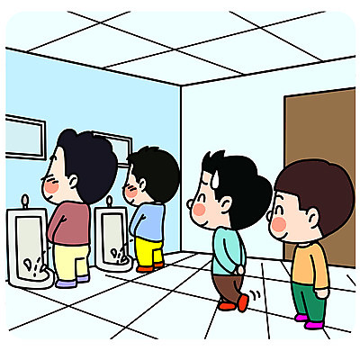 전신 남자 어린이 일러스트 학교 미소 안전 사람 여러명 스쿨라이프 화장실 안전수칙 질서 공공예절 소변기 줄서기 소년만 국내일러스트 AI파일 라이프스타일 교육 다수 모션 표정 예절 남자만 어린이만 파일형식 벡터
