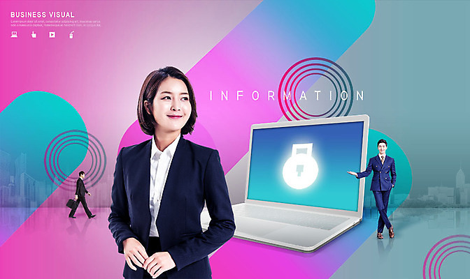 전신 PSD 편집이미지 응시 여자 남자 서류가방 비즈니스 안내 자물쇠 서기 미소 사람 정장 손짓 상반신 20대 성인 앞모습 옆모습 세명 노트북 한국인 정보 비즈니스맨 비즈니스우먼 성인만 이미지편집 시선 옷 뷰포인트 가방 모션 표정 동양인 청년 전자제품 직장인 파일형식