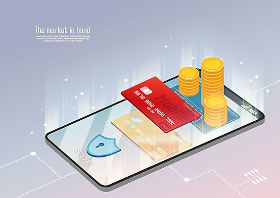 일러스트 모바일 사람없음 스마트폰 동전 신용카드 보안 온라인쇼핑 모바일쇼핑 돈더미 온라인쇼핑몰 핀테크 국내일러스트 AI파일 돈 안전 금융 핸드폰 스마트기기 쇼핑 쇼핑몰 온라인 파일형식 벡터 더미