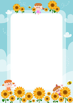 전신 구름 여자 어린이 두마리 꽃밭 일러스트 해바라기 프레임 미소 사람 상반신 세명 가을 꿀벌 어린이세상 천진난만 프레임일러스트 소녀만 국내일러스트 AI파일 자연요소 계절 꽃 컨셉 2 표정 벌_곤충 여자만 어린이만 파일형식 벡터