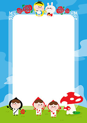 전신 구름 한마리 여자 남자 어린이 일러스트 프레임 사람 잔디 여러명 장미 버섯 토끼 트럼프 어린이세상 병정 이상한나라의앨리스 천진난만 프레임일러스트 어린이만 국내일러스트 AI파일 자연요소 식물 1 꽃 다수 컨셉 포유류 동화 반려동물 놀이용품 파일형식 벡터