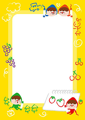 전신 여자 남자 어린이 일러스트 딸기 포도 프레임 미소 사람 여러명 상반신 그리기 앵두 스케치북 크레파스 어린이세상 노란배경 천진난만 프레임일러스트 어린이만 국내일러스트 AI파일 열매 다수 백그라운드 컨셉 과일 모션 학용품 표정 노란색 파일형식 벡터