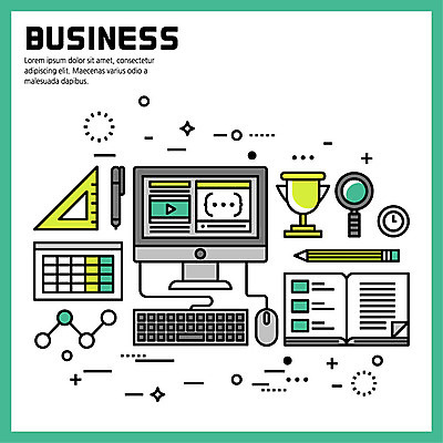 시계 일러스트 비즈니스 돋보기 그래프 사람없음 책 컴퓨터 연필 펜 모니터 키보드 마우스 플랫 트로피 문서 삼각자 국내일러스트 AI파일 학용품 자 전자제품 필기구 컴퓨터용품 상_우승 파일형식 벡터