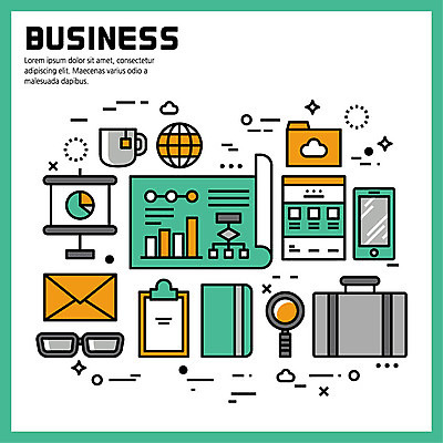 안경 서류가방 일러스트 비즈니스 돋보기 그래프 사람없음 스마트폰 지구본 다이어리 머그컵 플랫 프레젠테이션 문서 파일 폴더 서류판 국내일러스트 AI파일 잡화 가방 컵 핸드폰 스마트기기 사무용품 파일형식 벡터