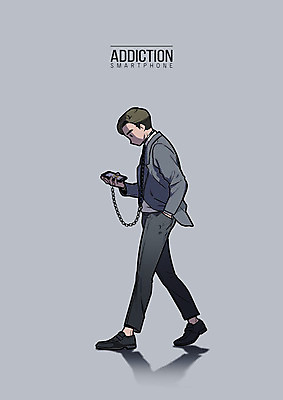 전신 PSD 응시 남자 일러스트 회색배경 한명 사람 성인 스마트폰 걷기 사회이슈 집중 목줄 중독 스마트폰중독 성인남자한명만 스몸비 국내일러스트 1 시선 백그라운드 컨셉 모션 핸드폰 스마트기기 회색 신조어 남자한명만 성인남자만 파일형식 반려용품