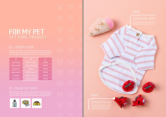 PSD 템플릿 표지디자인 북디자인 출판디자인 내지 반려견 리플렛 분홍색 2단접지 북커버 그래프 팜플렛 사람없음 애견용품 개목걸이 강아지옷 개사료 반려 애완용사료 펫케어 애견샴푸 분홍색배경 이미지템플릿 컬러 백그라운드 관리 반려동물 개 먹이 파일형식 반려용품