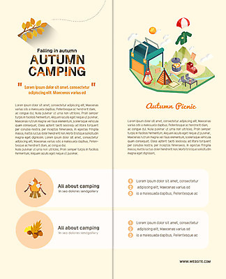 PSD 템플릿 표지디자인 북디자인 출판디자인 내지 리플렛 낙엽 2단접지 북커버 텐트 팜플렛 사람없음 노란색 캠핑 가을 랜턴 모닥불 캠핑장 도토리 야외테이블 이미지템플릿 계절 컬러 잎 탁자 불 레저 조명 캠핑도구 견과류 파일형식