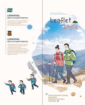 전신 PSD 템플릿 표지디자인 북디자인 부부 커플 출판디자인 여자 표지 남자 어린이 리플렛 하늘색 지도 2단접지 북커버 배낭 가족 산 미소 사람 팜플렛 여러명 성인 앞모습 옆모습 걷기 등산 트래킹 가을 가족라이프 등산스틱 이미지템플릿 라이프스타일 계절 뷰포인트 다수 가방 관계 모션 레저 표정 파란색 등산용품 파일형식