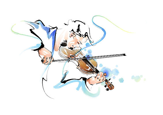 PSD 남자 연주 일러스트 캘리그라피 붓터치 한명 사람 상반신 성인 취미 연주자 바이올린 번짐 바이올리니스트 열중 성인남자한명만 국내일러스트 1 음악 현악기 음악가 남자한명만 성인남자만 파일형식 효과