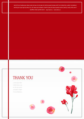 템플릿 꽃잎 꽃 선 카드템플릿 사람없음 빨간색 감사카드 감사 번짐 이미지템플릿 AI파일 카드프레임 식물 감정 컬러 카드_감사 프레임 파일형식 벡터 효과