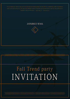 템플릿 선 카드템플릿 나뭇잎 사람없음 파티 검은색 가을 초대장 마름모 이미지템플릿 AI파일 카드프레임 도형 계절 컬러 잎 카드_감사 프레임 이벤트 파일형식 벡터