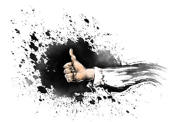 PSD 손 남자 일러스트 캘리그라피 붓터치 한명 들기 사람 손짓 성인 신체부위 검은색 엄지손가락 최고 번짐 국내일러스트 1 컬러 손가락 모션 파일형식 효과