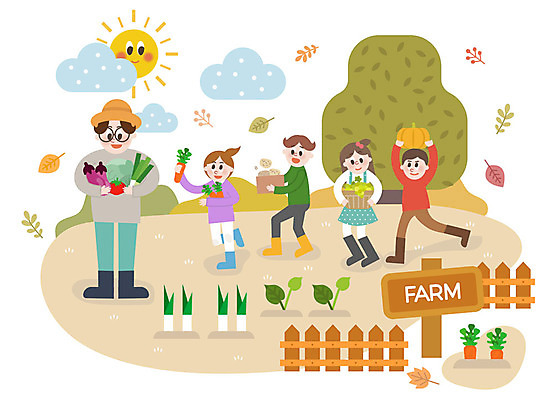 전신 학생 여자 남자 단풍 낙엽 채소 일러스트 안기 호박 가지 미소 사람 여러명 성인 야외 농작물 울타리 농장 바구니 교사 당근 수확 가을 즐거움 담기 농장체험 가을소풍 국내일러스트 AI파일 직업 계절 감정 다수 잎 농업 모션 뿌리채소 표정 담장 소풍 체험학습 파일형식 벡터 가을_계절