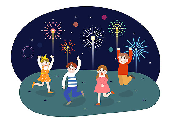 전신 학생 공원 여자 남자 어린이 일러스트 불꽃놀이 웃음 사람 여러명 야외 점프 춤 야간 언덕 즐거움 가을소풍 어린이만 국내일러스트 AI파일 자연요소 공공시설 감정 다수 모션 놀이 문화예술 표정 소풍 파일형식 벡터 가을_계절