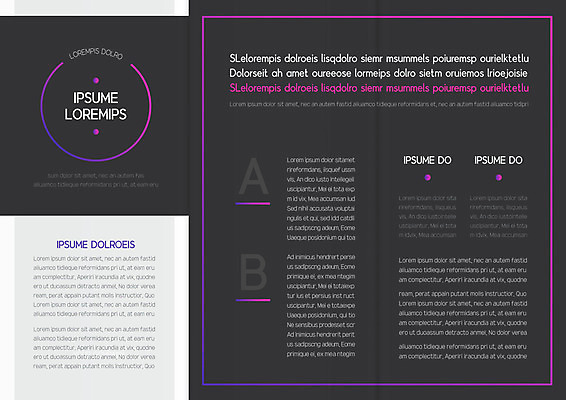 템플릿 북디자인 출판디자인 내지 선 리플렛 북커버 비즈니스 3단접지 팜플렛 사람없음 사각형 검은색 원형 그라데이션 이미지템플릿 AI파일 도형 컬러 파일형식 벡터