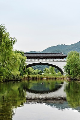포토 JPG 주간 나무 한국전통 여행 고건축 산 풍경 사람없음 야외 강 정자 기와지붕 국내여행 전주 청연루 가교 전주한옥마을 남천교 국내포토 자연요소 식물 전통 건축물 지붕 한국 기와 다리_건축물 전라북도 한옥마을 파일형식