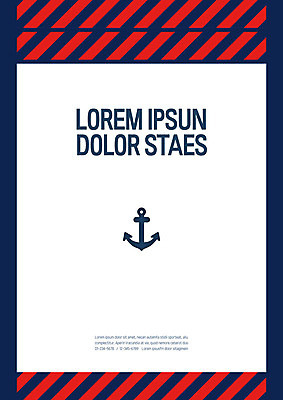 템플릿 표지 사람없음 빨간색 검은색 프레젠테이션 문서템플릿 서식 문서 제안서 닻 사선무늬 이미지템플릿 AI파일 컬러 파일형식 벡터