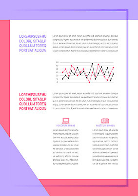템플릿 내지 분홍색 그래프 사람없음 책 노트북 보라색 프레젠테이션 문서템플릿 서식 문서 제안서 이미지템플릿 AI파일 컬러 전자제품 파일형식 벡터