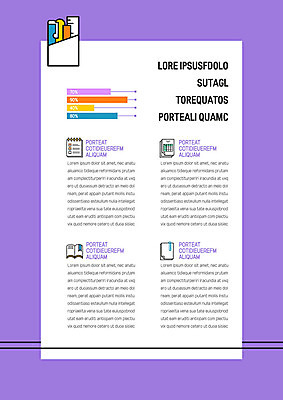 템플릿 내지 그래프 학용품 자 사람없음 책 볼펜 보라색 프레젠테이션 문서템플릿 서식 문서 제안서 스프링노트 이미지템플릿 AI파일 컬러 문구용품 펜 공책 파일형식 벡터