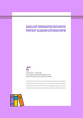 템플릿 표지 색연필 사람없음 책 보라색 프레젠테이션 문서템플릿 서식 문서 제안서 이미지템플릿 AI파일 컬러 학용품 파일형식 벡터