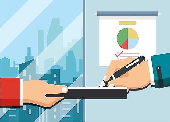 손 일러스트 비즈니스 그래프 사람 빌딩 신체부위 펜 거래 기록 창가 계약 계약서 공정 서류판 사인_서명 국내일러스트 AI파일 창문 건물 필기구 사무용품 서명 파일형식 벡터