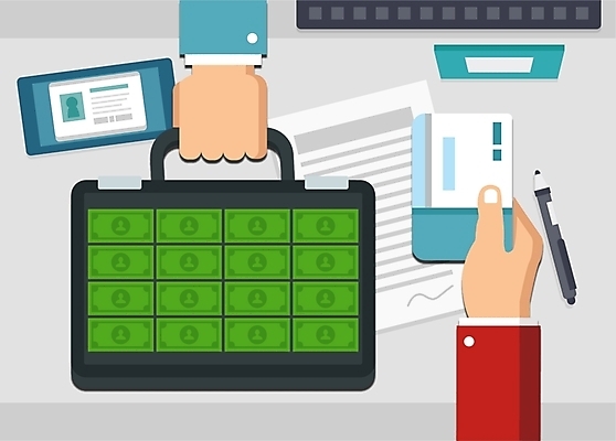 손 일러스트 사람 신체부위 볼펜 거래 돈다발 은행 주기 문서 통장 공정 돈가방 신분증 인출 국내일러스트 AI파일 돈 가방 모션 금융 펜 증명서 파일형식 벡터