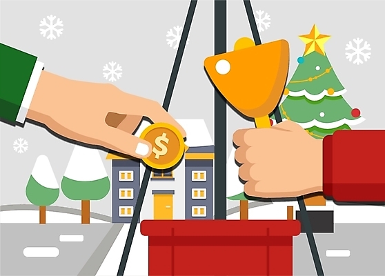 나무 손 겨울 일러스트 주택 사람 신체부위 크리스마스트리 달러 동전 거래 종 눈송이 공정 기부 구세군 구세군냄비 넣기 눈덮임 국내일러스트 AI파일 식물 계절 컨셉 크리스마스 돈 모션 눈_날씨 건물 파일형식 벡터