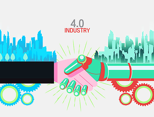 손 일러스트 악수 사람 빌딩 신체부위 도시 스마트 로봇 톱니바퀴 로봇팔 4차산업 국내일러스트 AI파일 산업 컨셉 손짓 건물 파일형식 벡터