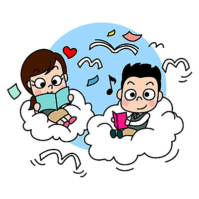 전신 구름 여자 남자 교복 여유 일러스트 청소년 고등학생 휴식 미소 사람 앉기 이벤트 두명 책 독서 수능 끝 십대만 국내일러스트 AI파일 자연요소 학생 옷 감정 컨셉 모션 표정 시험 파일형식 벡터